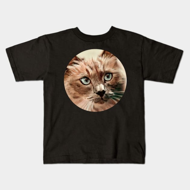 Dominant floppy cat Kids T-Shirt by GoranDesign